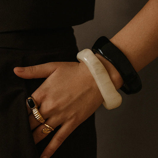 [Raffine]Avaria Acrylic Bangle