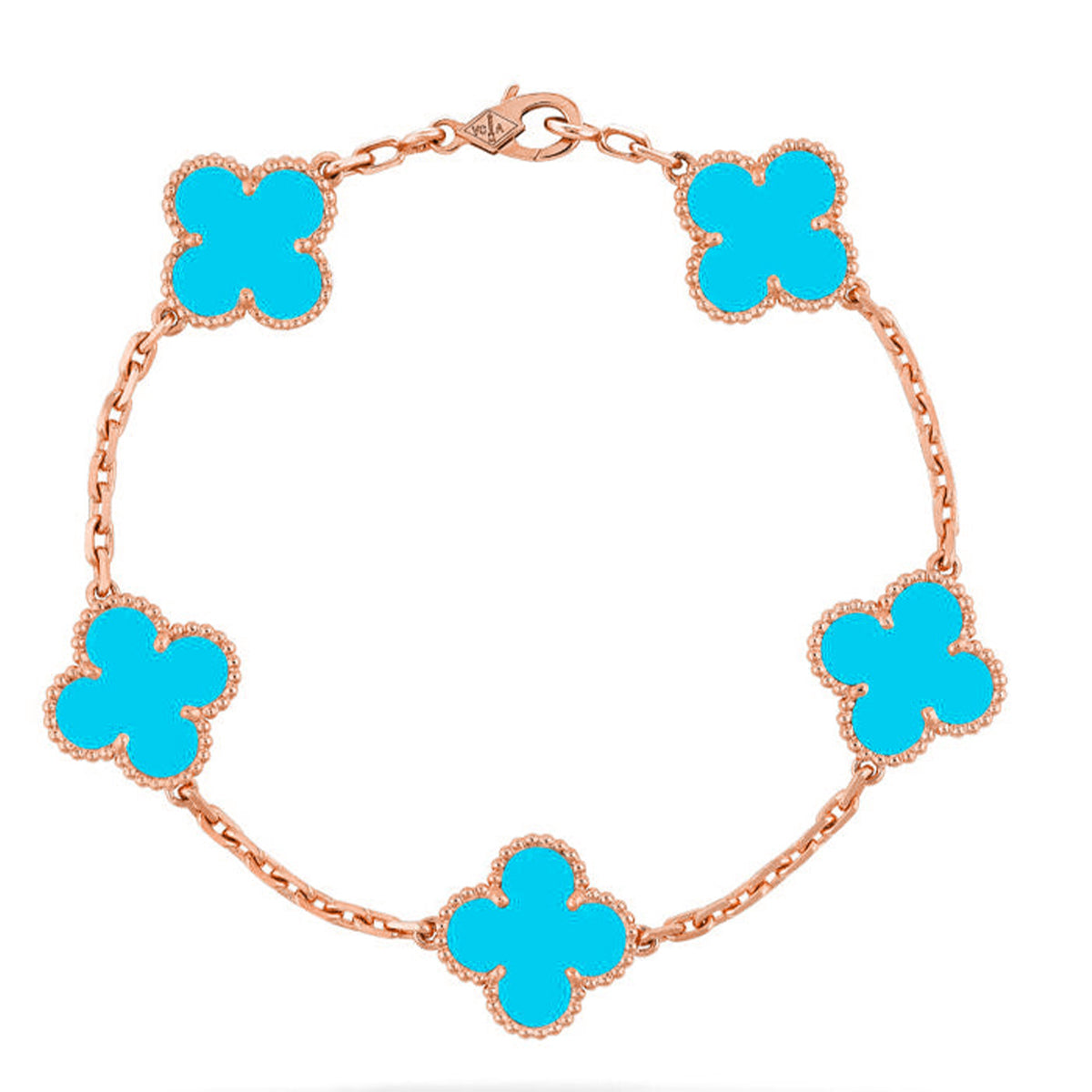 [رافين] مجموعة سوار CLOVER 5 MOTIF TURQUOISE