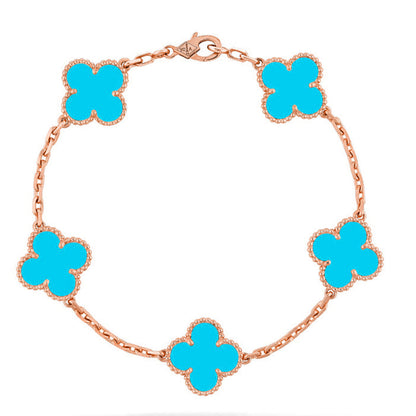 [رافين] مجموعة سوار CLOVER 5 MOTIF TURQUOISE