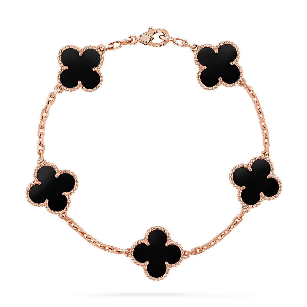 [Raffine] CLOVER 5 MOTIV ONYX-ARMBANDKOLLEKTION