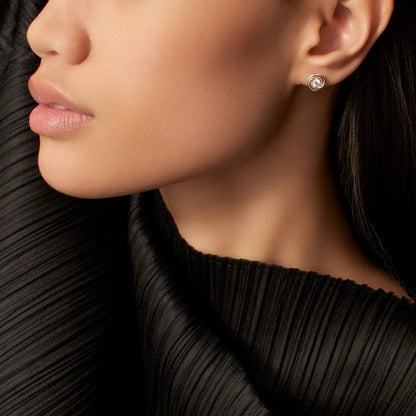 [Raffine]TRINITY STUD DIAMOND EARRINGS