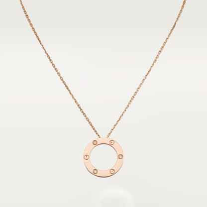 [Raffine]LOVE NECKLACE 16MM 3 DIAMONDS