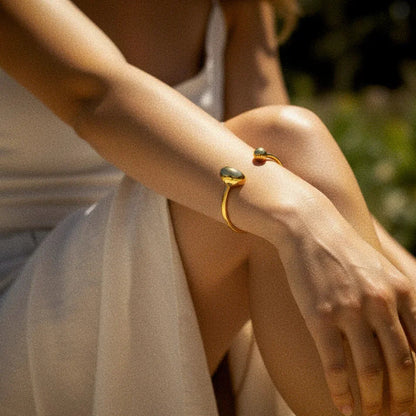 [Raffine]Mallory Minimalist Gold Cuff