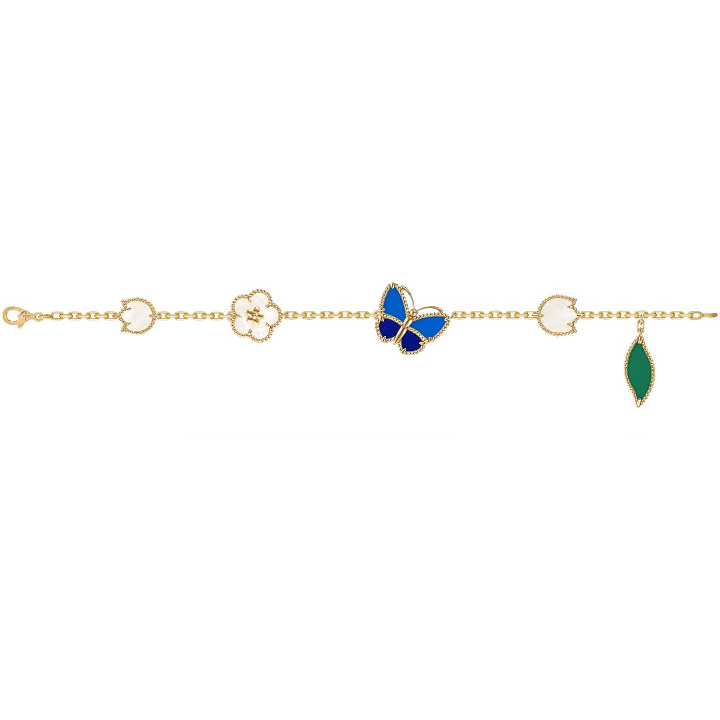 [Raffine]LUCKY SPRING BUTTERFLY 5 MOTIF BRACELET