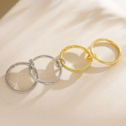 [Raffine]Ivy Stacked Diamond Ring