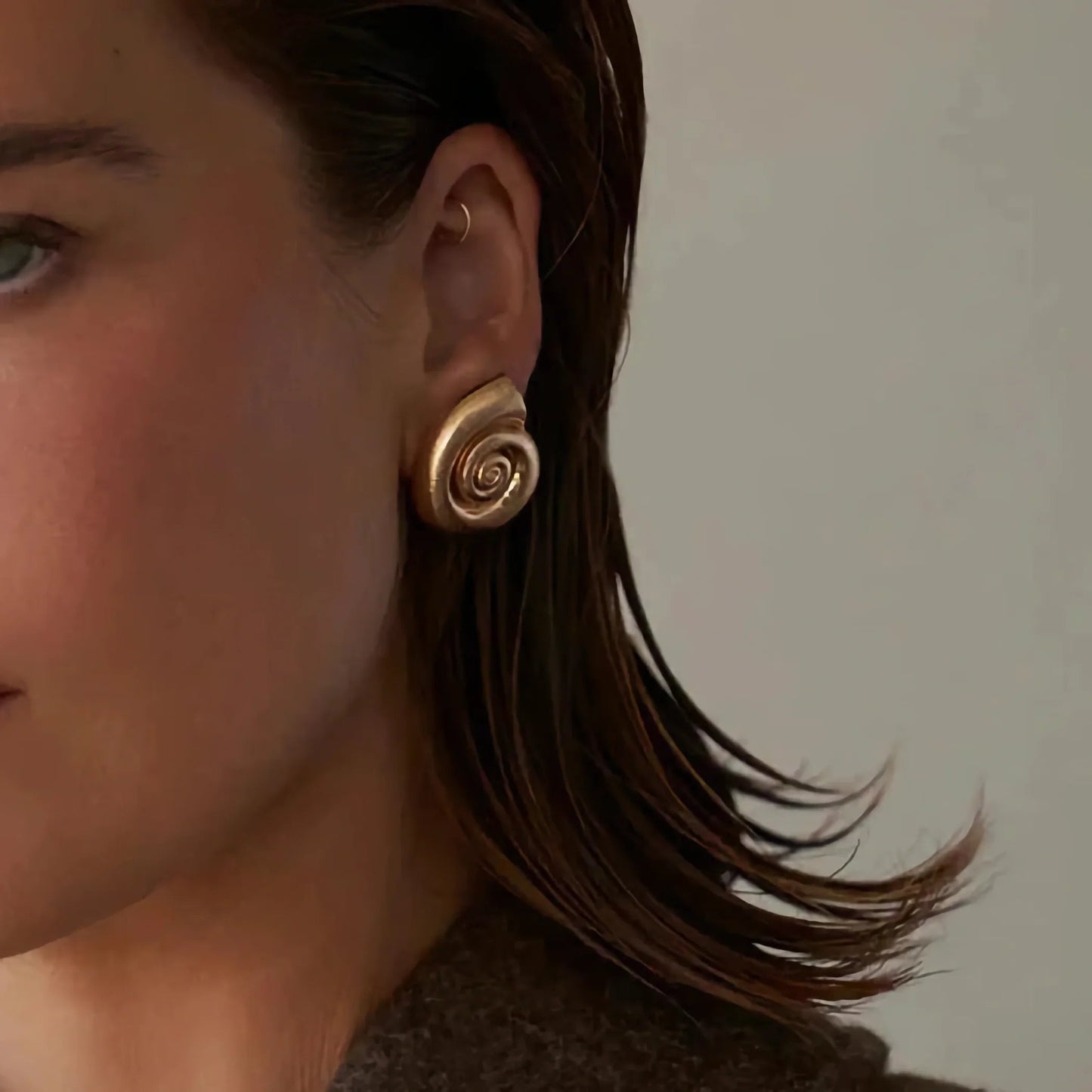 [Raffine]Nauticia Gold Shell Earrings