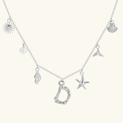 [Raffine]Avaria Ocean Initial Necklace
