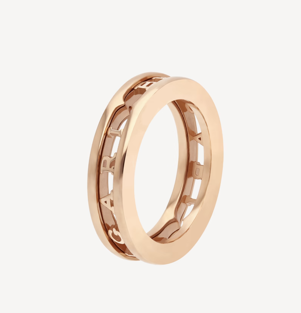 [Raffine]ZERO 1 ONE-BAND WITH OPENWORK LOGO SPIRAL RING