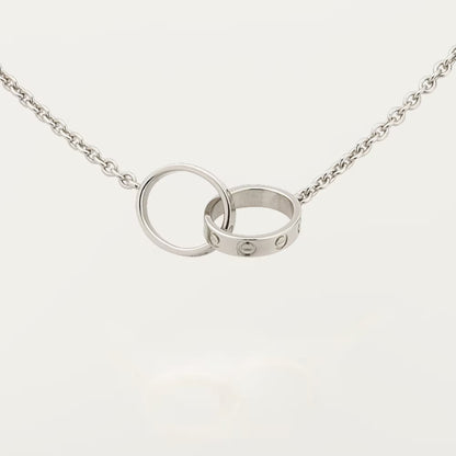 [Raffine]LOVE DOUBLE RING NECKLACE