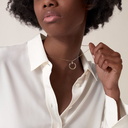 [Raffine]JUSTE NECKLACE HALF DIAMOND