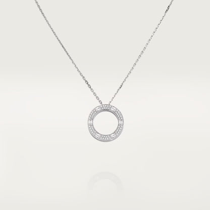 [Raffine]LOVE NECKLACE 16MM  FULL DIAMOND