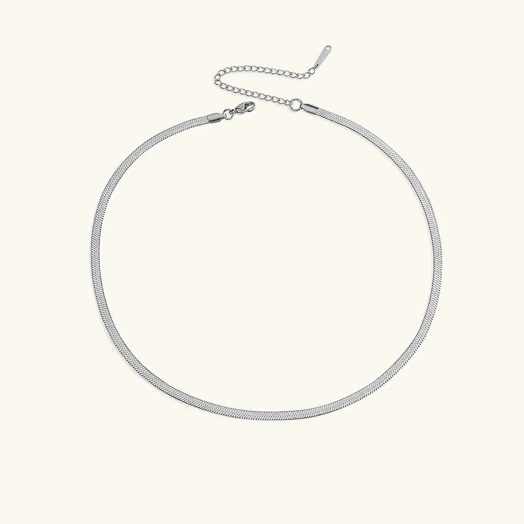 [Raffine]Elizabeth Gold Herringbone Necklace