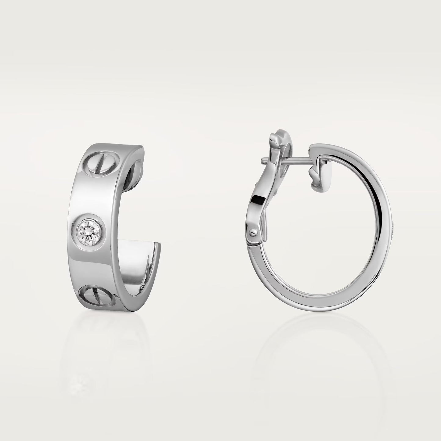 [Raffine]LOVE EARRINGS 5.7MM 2 DIAMONDS