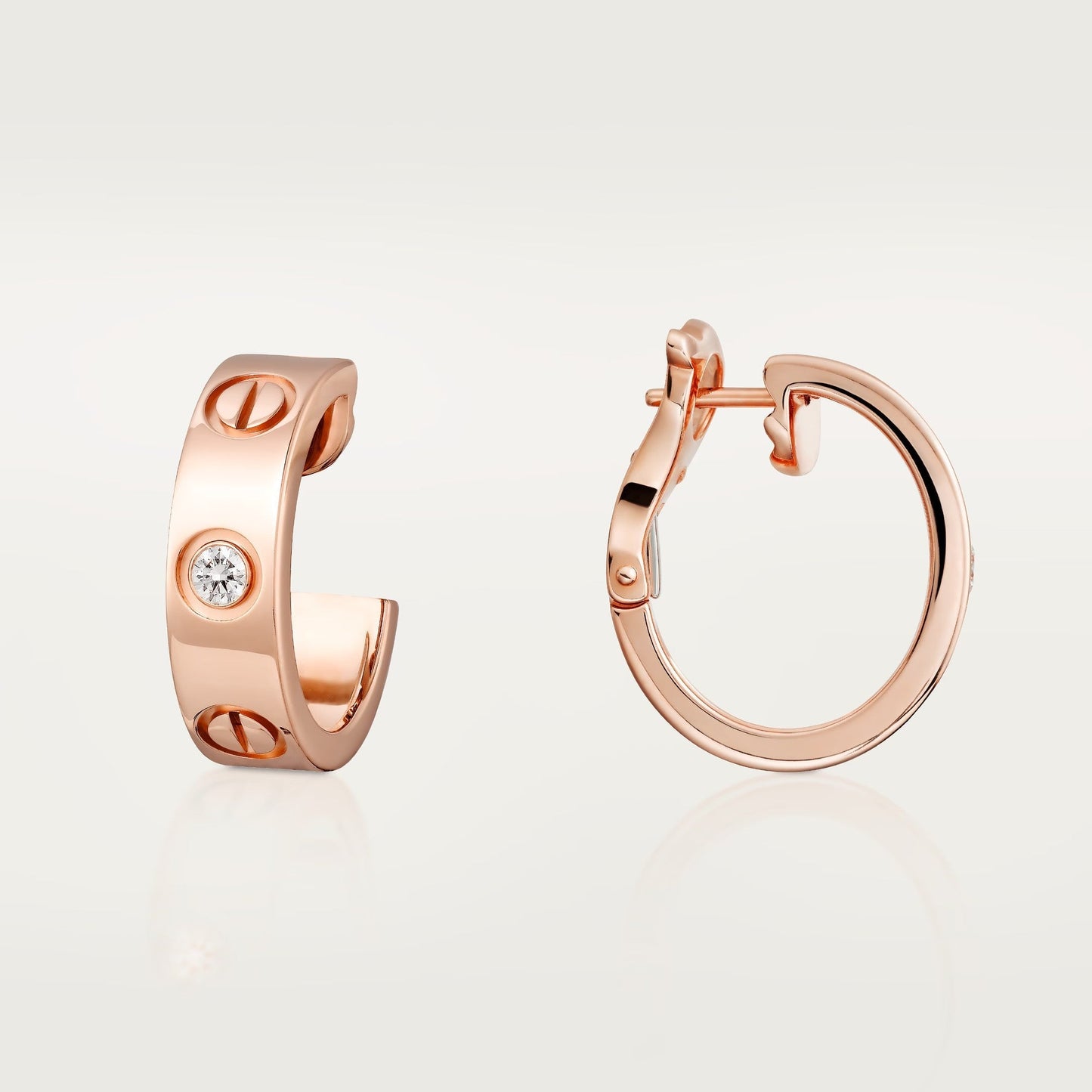 [Raffine]LOVE EARRINGS 5.7MM 2 DIAMONDS