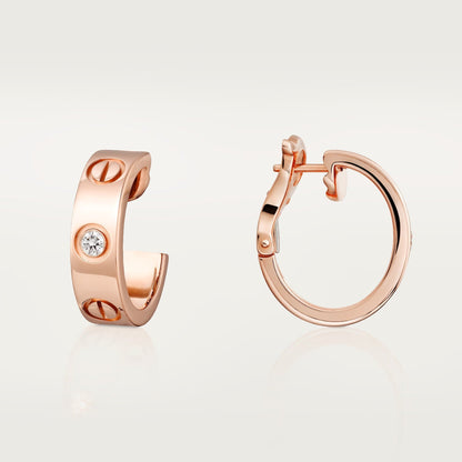 [Raffine]LOVE EARRINGS 5.7MM 2 DIAMONDS