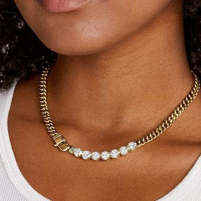 [Raffine]Maelle Diamond Necklace