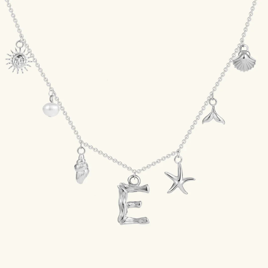 [Raffine]Avaria Ocean Initial Necklace