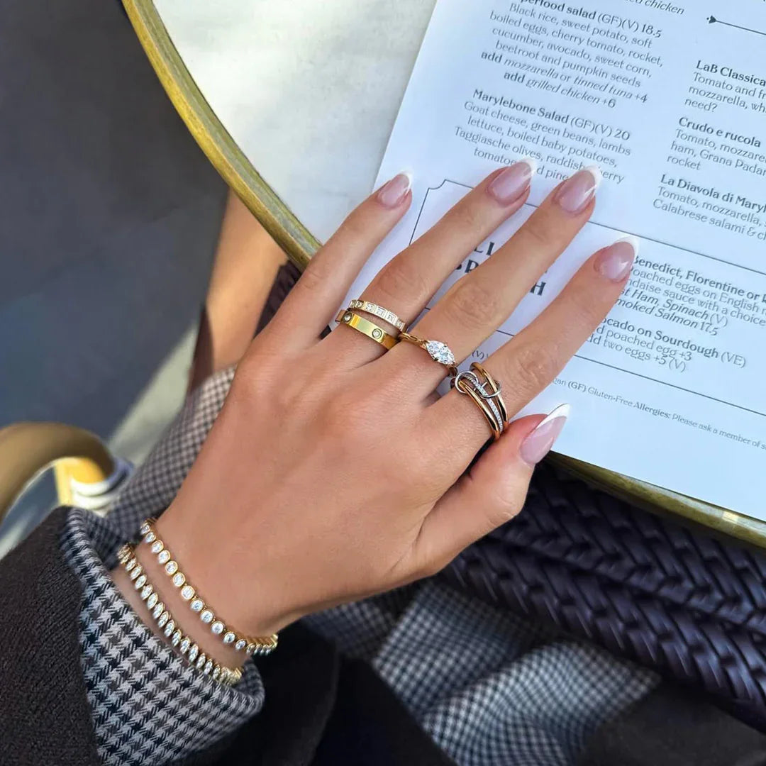 [Raffine]Chastity Diamond Ring Stack