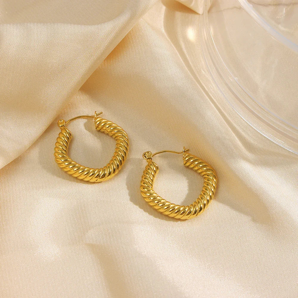 [Raffine]Emani Twist Square Earrings