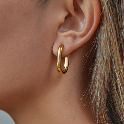 [Raffine]Clarabelle Staple Gold Hoops Bundle