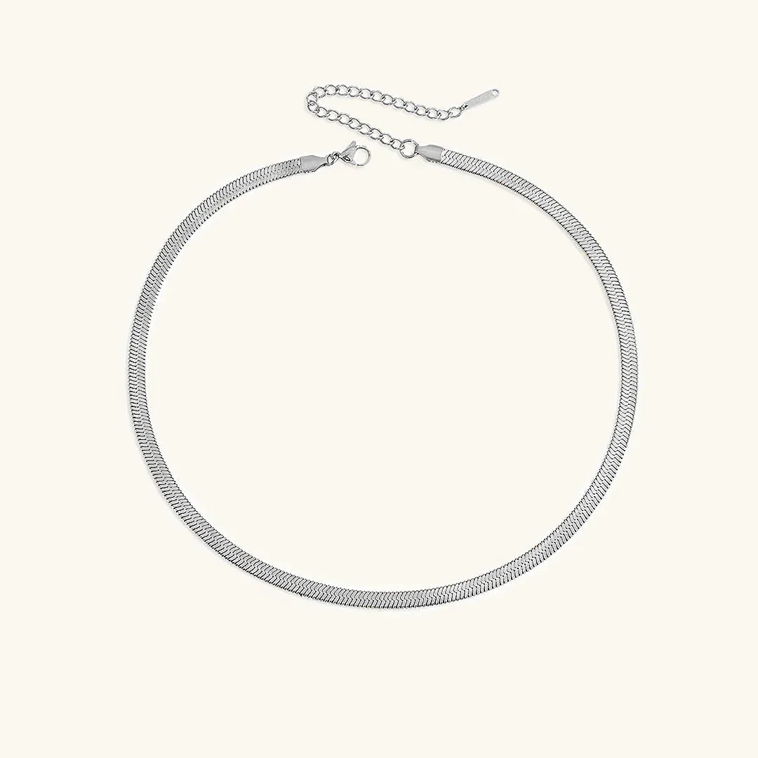 [Raffine]Elizabeth Gold Herringbone Necklace