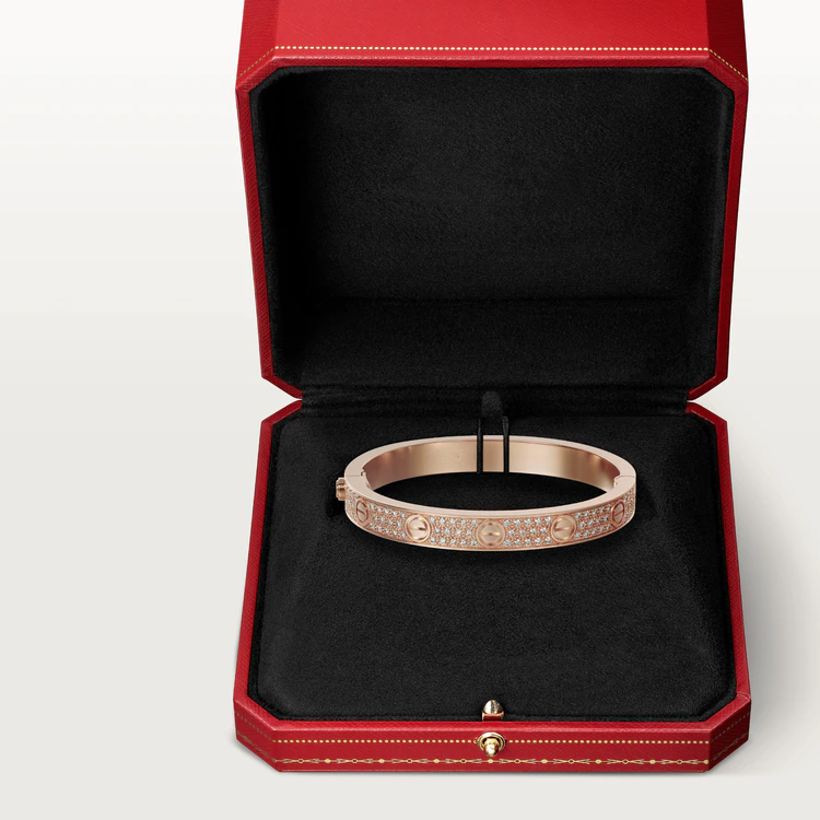 [Raffine]LOVE BRACELET 6.1MM DIAMOND-PAVED