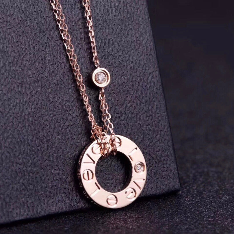 [Raffine] COLLAR DE AMOR 16MM 2 DIAMANTES