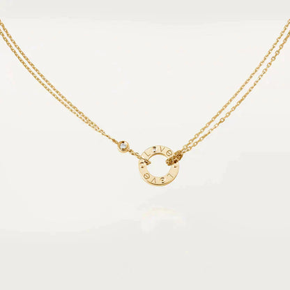 [Raffine] COLLAR DE AMOR 16MM 2 DIAMANTES