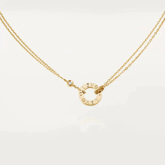 [Raffine] COLLAR DE AMOR 16MM 2 DIAMANTES