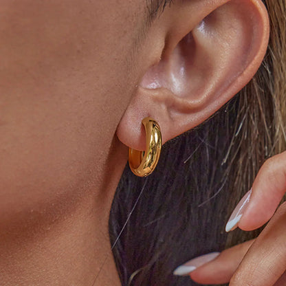 [Raffine]Clarabelle Staple Gold Hoops Bundle