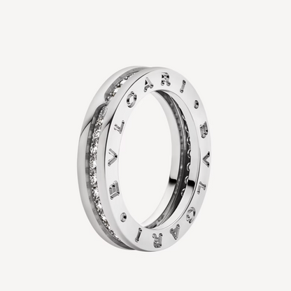 [Raffine]ZERO 1 ONE-BAND PAVED DIAMONDS ON THE SPIRAL RING