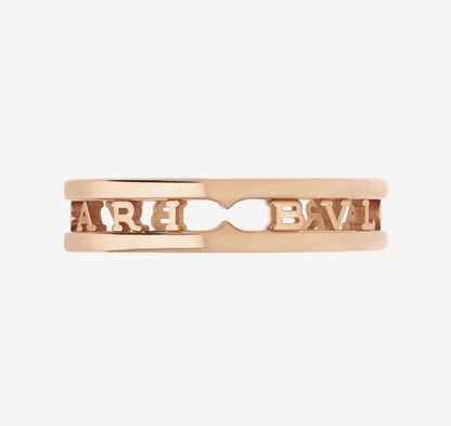 [Raffine]ZERO 1 ONE-BAND WITH OPENWORK LOGO SPIRAL RING