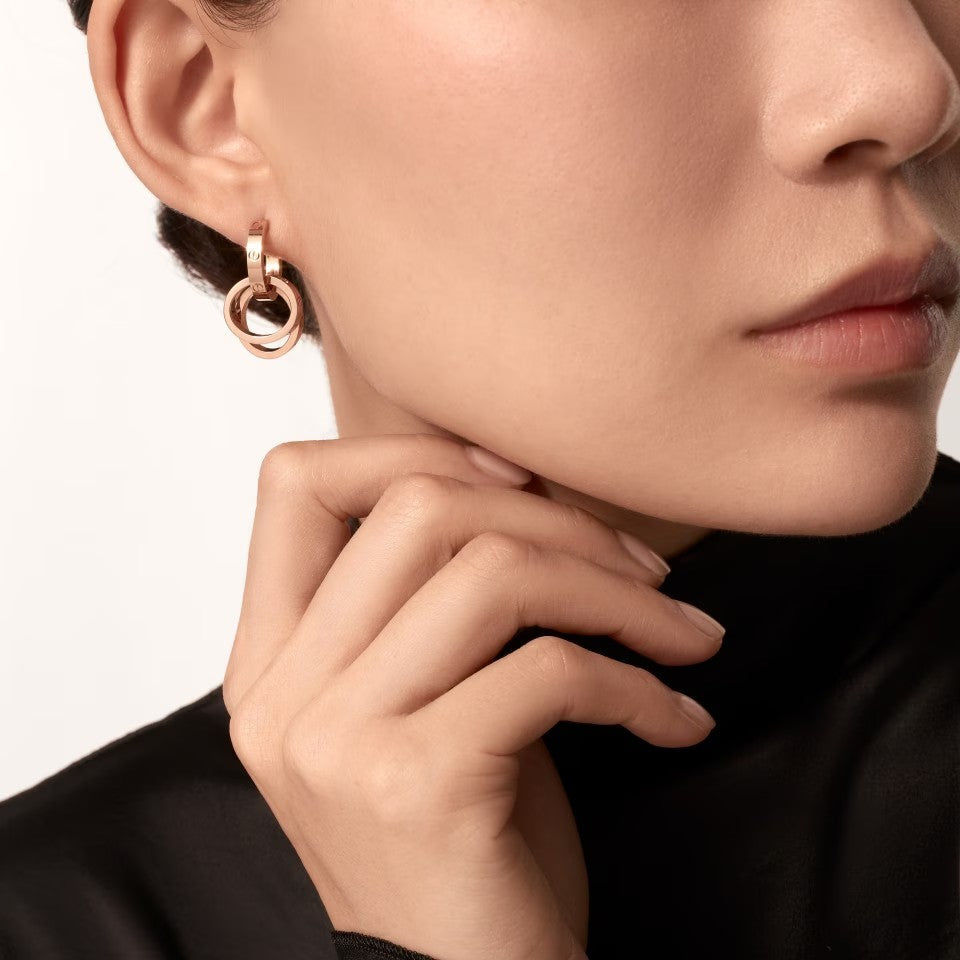 [Raffine]LOVE 3.3MM DANGLE EARRINGS