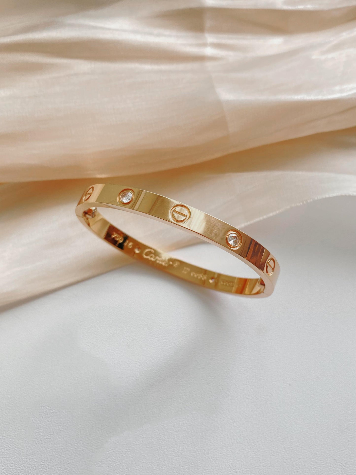 [Raffine]LOVE BRACELET 6.1MM 4 DIAMONDS