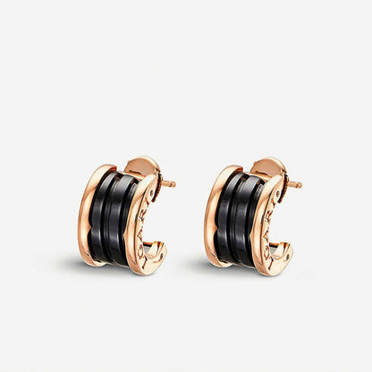[Raffine]ZERO 1 PINK GOLD CERAMIC EARRINGS