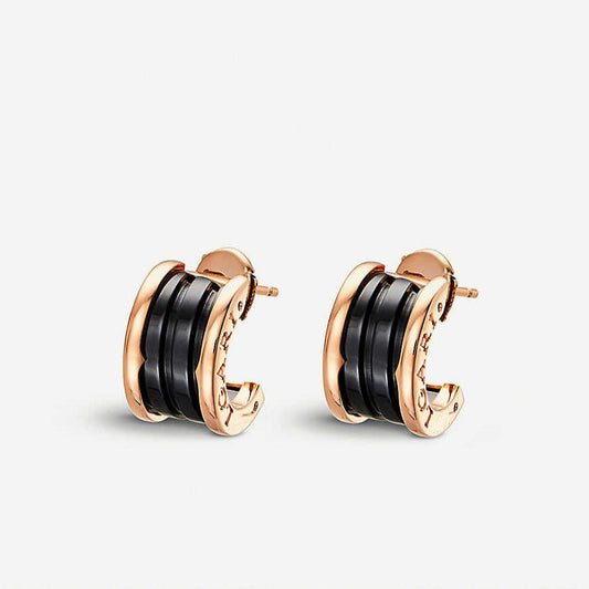[Raffine]ZERO 1 PINK GOLD CERAMIC EARRINGS