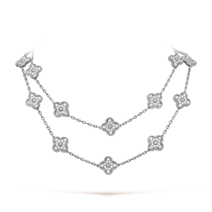 [Raffine]TREBOL 20 MOTIVOS PLATA DIAMANTE