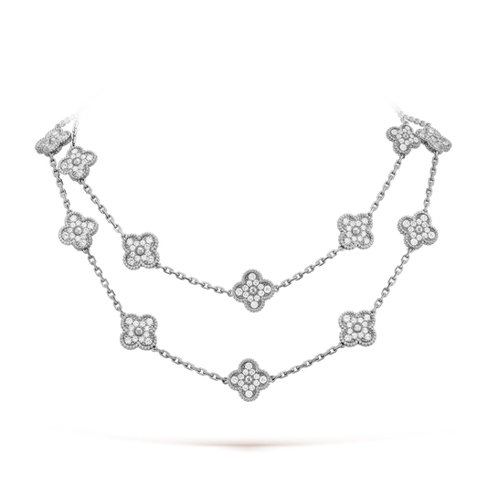 [Raffine]TREBOL 20 MOTIVOS PLATA DIAMANTE