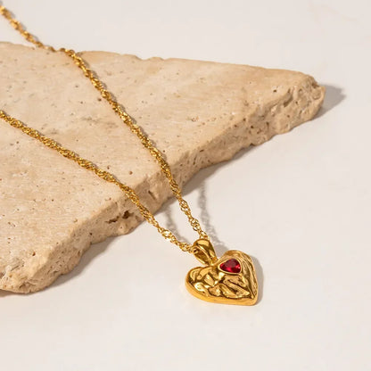 [Raffine]Vesper Gold Heart Necklace