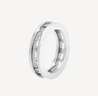 [Raffine]ZERO 1 ONE-BAND WITH OPENWORK LOGO SPIRAL RING