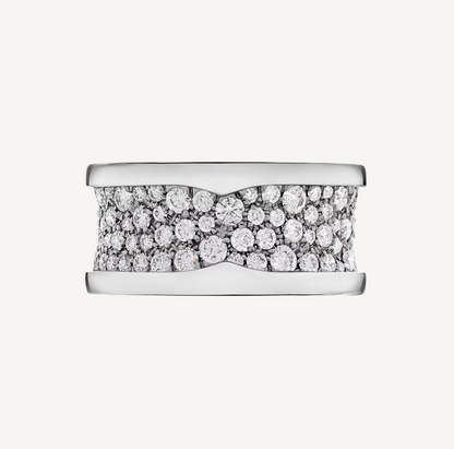 [Raffine]ZERO 1 CON DIAMANTES PAVADOS EN EL ANILLO ESPIRAL
