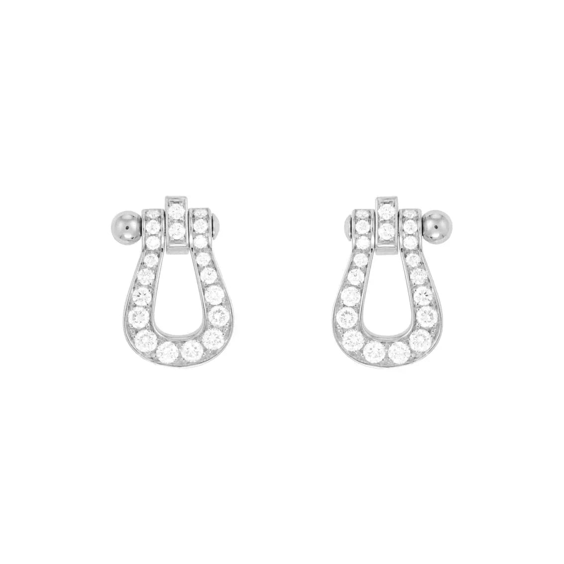 [Raffine]FORCE 10 FULL DIAMOND STUD EARRINGS MINI MODEL