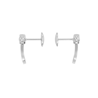 [Raffine]FORCE 10 FULL DIAMOND STUD EARRINGS MINI MODEL