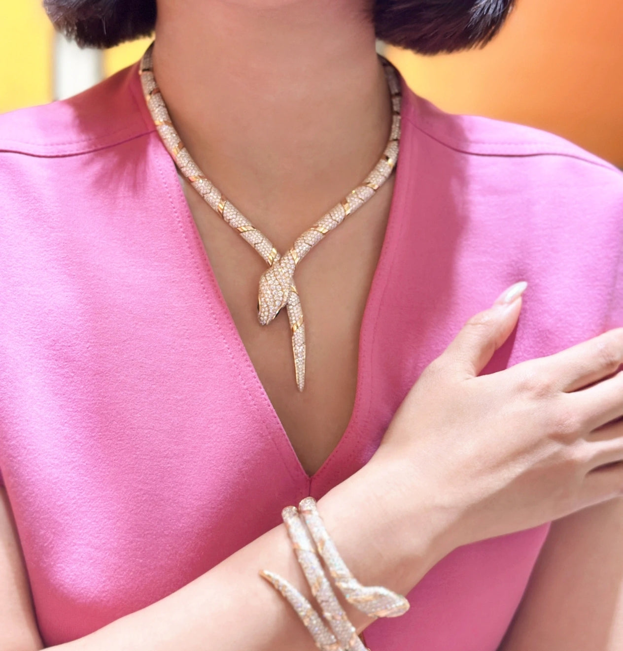 [Raffine]HAUTE COUTURE GOLD SERPENTI NECKLACE