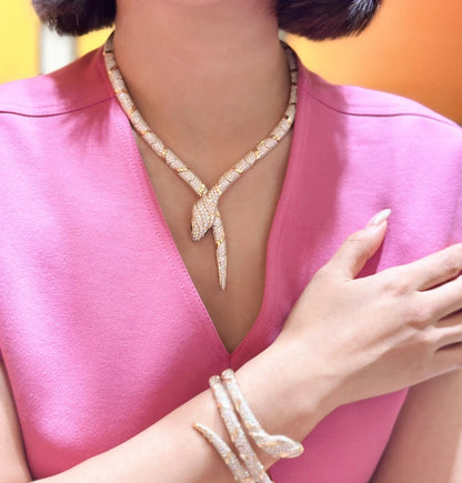 [Raffine]HAUTE COUTURE GOLD SERPENTI NECKLACE
