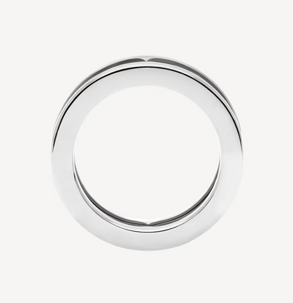 [Raffine]ZERO 1 ONE-BAND WITH OPENWORK LOGO SPIRAL RING