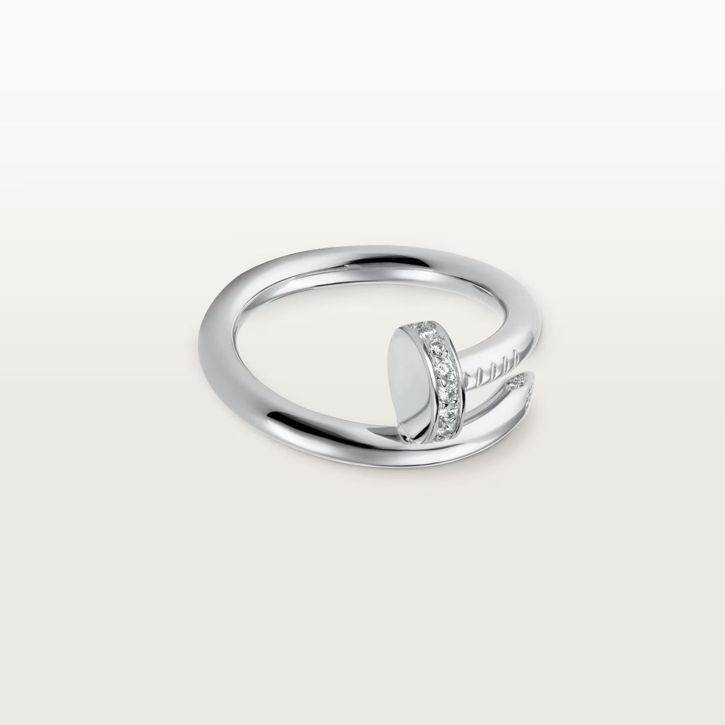 [Raffine]JUSTE RING 2.6MM HALF DIAMOND