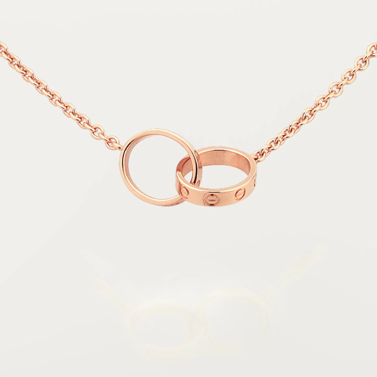 [Raffine]LOVE DOUBLE RING NECKLACE