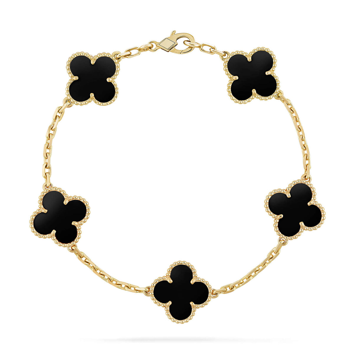 [Raffine] CLOVER 5 MOTIV ONYX-ARMBANDKOLLEKTION