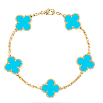 [رافين] مجموعة سوار CLOVER 5 MOTIF TURQUOISE